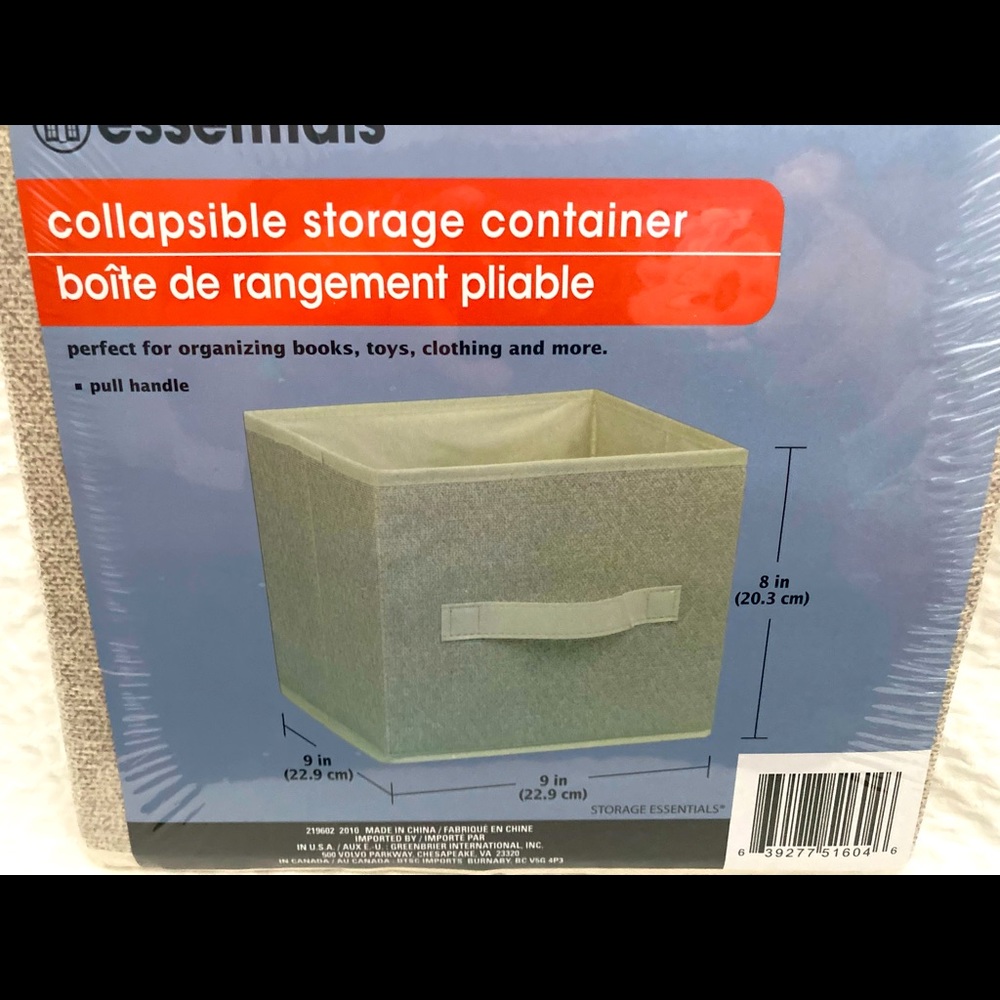 Set of 3! Essentials Collapsible Storage Container